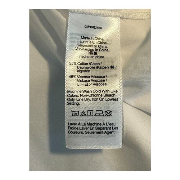 NEW‎ Madewell Women’s Size 4 Eyelet White Puff-Sleeve Babydoll Top NWT - Picture 8 of 8